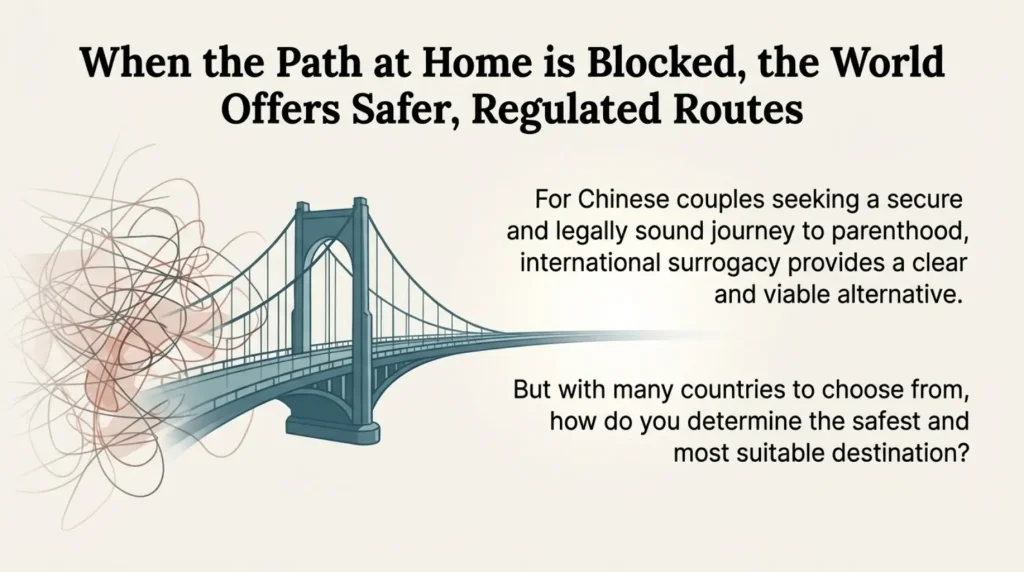 When the Path at Home is Blocked, the World Offers Safer, Regulated Routes