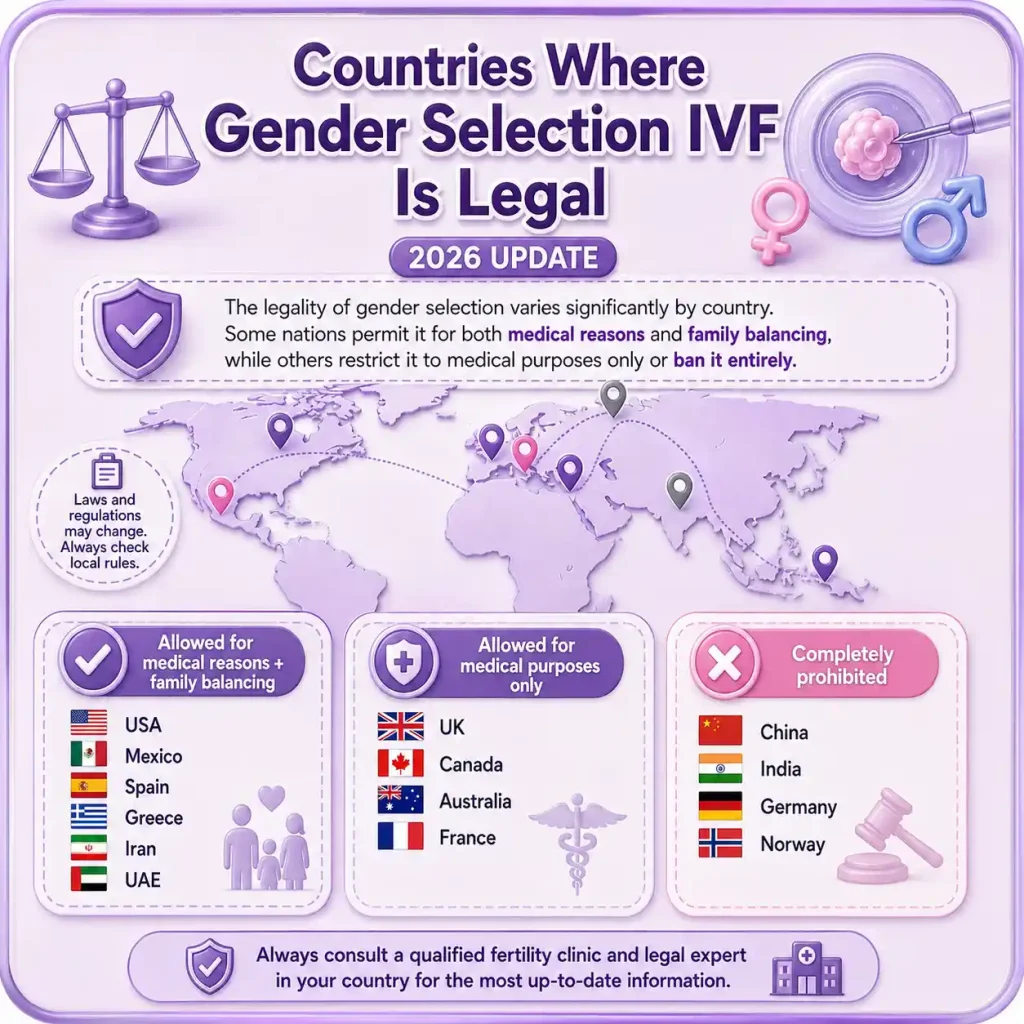 What Is Gender Selection and How Does It Work? 13 Countries Where Gender Selection IVF Is Legal