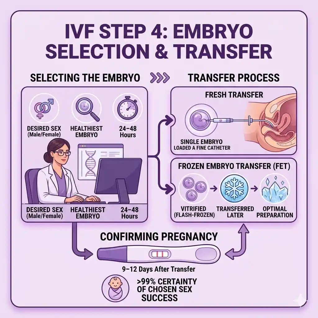 What Is Gender Selection and How Does It Work? 5 Selecting & Transferring the Embryo of Desired Sex