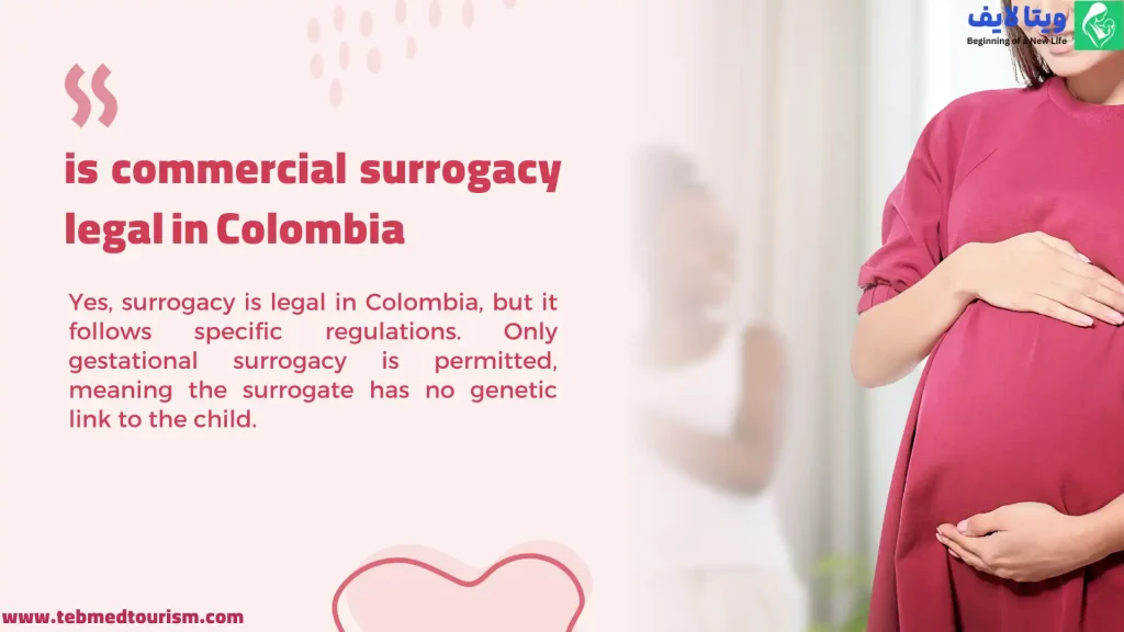 is commercial surrogacy legal in Colombia
