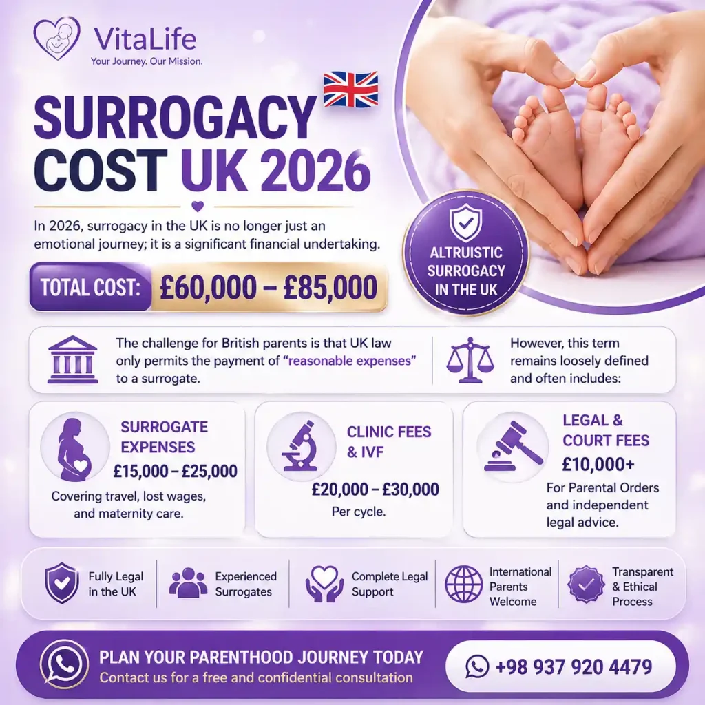 surrogacy cost uk 2026