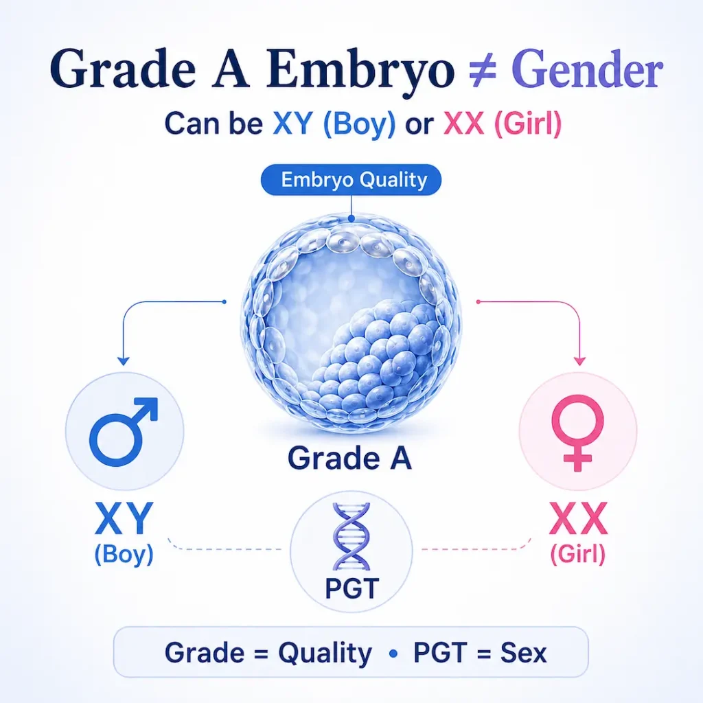grade a embryo boy or girl